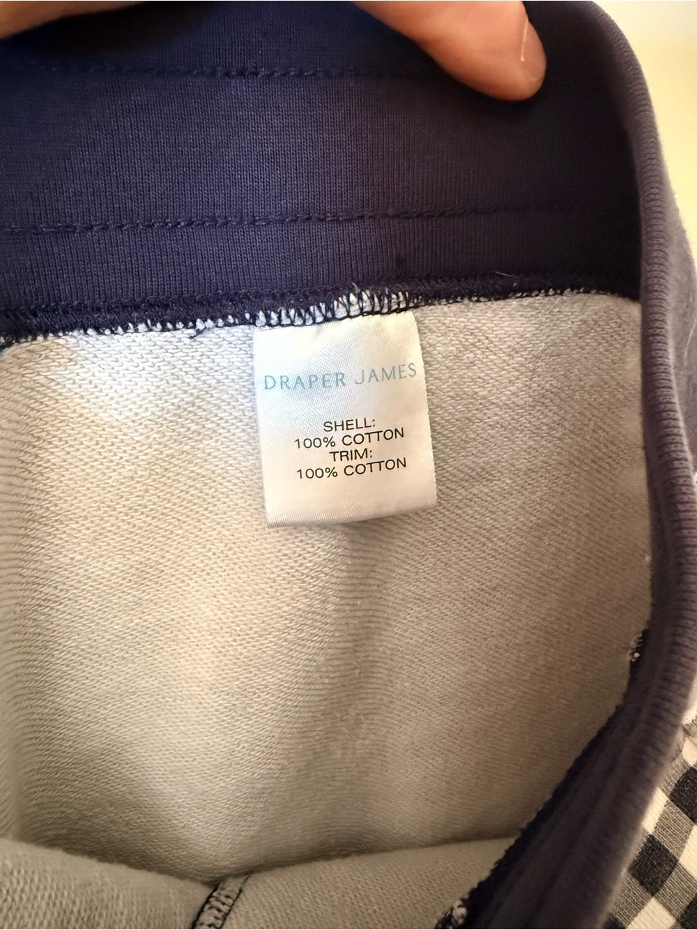 Draper James navy & white Gingham Women's Shorts - XL - Picture 6 of 6